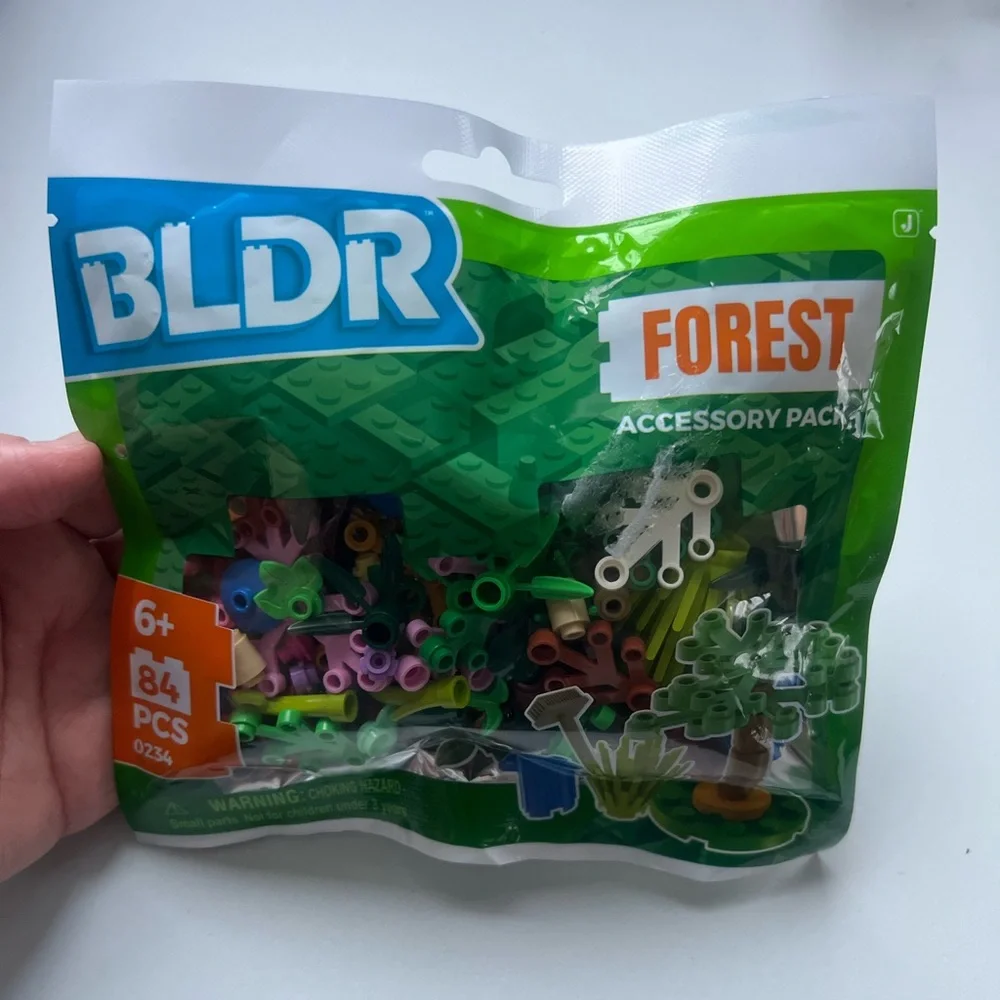 BLDR Forest Pack Accessory Set: Creative Thinking Toy Building Components, ABS